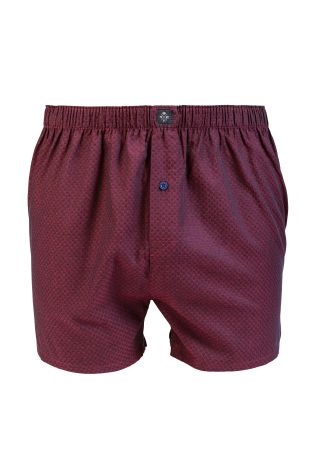 Burgundy Mix Woven Boxers Four Pack